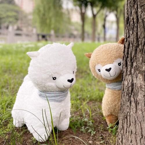 Cute Alpaca Plush Toy Kids Doll Fabric Sheep Soft Stuffed Animal Toy home Decoration Bed For Girls Children Birthday cute gifts