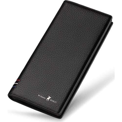 Genuine Leather mens wallet, cowhide mens card bag, business handbag