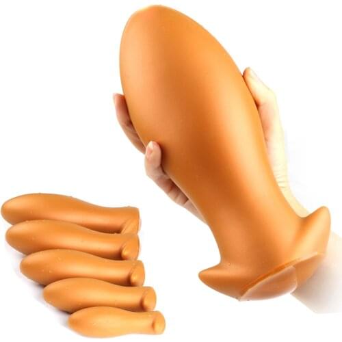 Soft Silicone Butt Plug Big Dildo Super Size Anal Plug Prostate Massager Anus Expander Erotic Sex Toys No Vibrator Butt Plug
