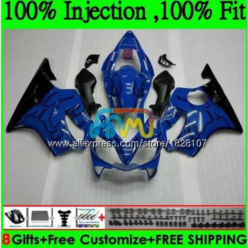 OEM For HONDA CBR600 FS CBR 600F4i 600 F4i 04 05 06 07 141BS.72 CBR600 F4i CBR600F4i 2004 2005 2006 2007 Fairings Blue&flames