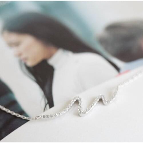 Wholesale10pcs Mix Color Fashion Natural Big Water Wave Pendant Necklace Sweater Chain Girls Love Gift Free Shipping