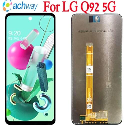 ORIGINAL 6.67" For LG Q92 LCD Display Touch Screen Sensor Panel Digiziter Assembly For LG Q92 5G LCD Display For lg Q92 display