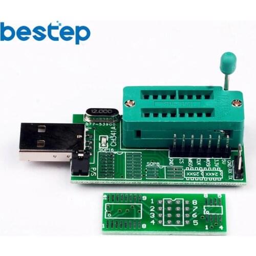 Bios Board MX25L6405 W25Q64 USB Programmer LCD Burner CH341 Progammer For 24 25 Series