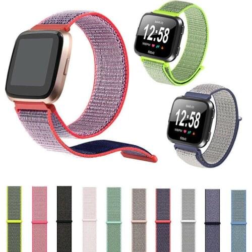 Band For Fitbit Versa Sport Nylon Replacement Strap Bracelet Watch Wristwatch Band Bracelet Accessories