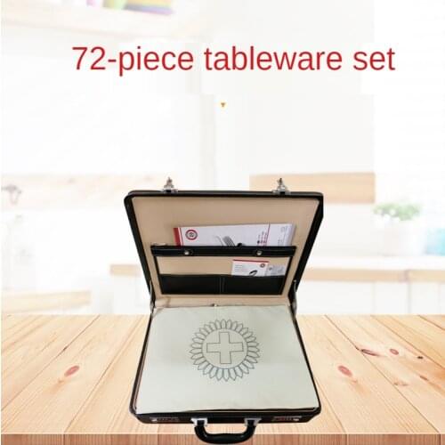 Luxury 72 Piece Tableware Sets Stainless Steel Knife Fork Spoon Dinnerware Set Zero Waste Table Cutlery Kitchen Device Sets Gift