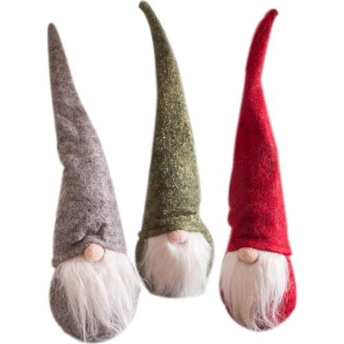 Christmas Decorations Faceless Doll Christmas Old Man Beard Doll Decoration Childrens Creative Plush Toy Household Decorations