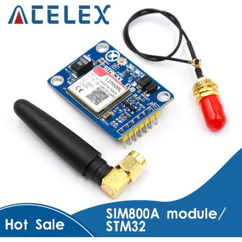 SIM800L V2.0 5V Wireless GSM GPRS MODULE Quad-Band W/ Antenna Cable Cap for Arduino