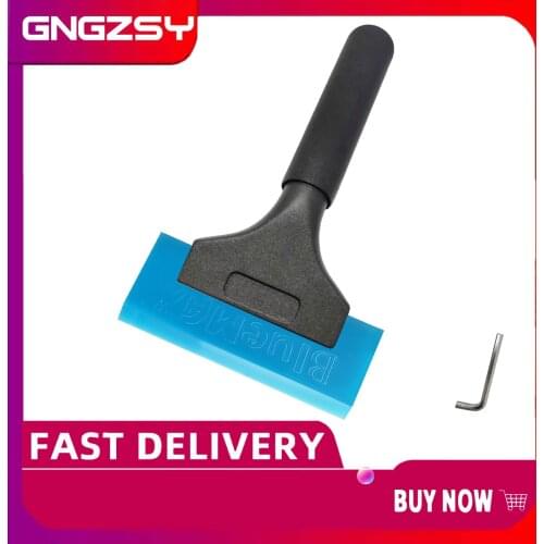 Long Alloy Handle USA Bluemax Squeegee Building Film Car Tinting Glass Clean Water Wiper Ice Scraper Carbon Fiber Wrap Tool B25