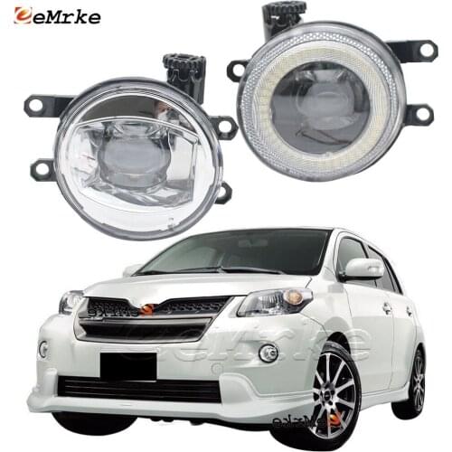 LED Angel Eye Daytime Running Lights DRL Lens Fog Lights for Toyota Ist 2007-2009 2010 2011 2012 2013-2015 (Pack of 2)
