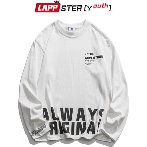 LAPPSTER-Youth Men Print Harajuku Hoodies 2020 Pullover Mens Korean Streetwear Hip Hop Sweatshirts Japanese Casual Clothing