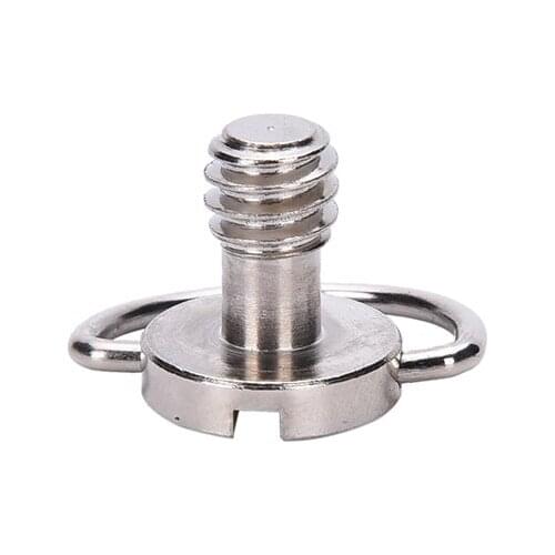 Screw for Quick Plate for Mini Tripod Captive 1/4 Inch Folding D-Ring Adapter Screw Tripod Monopod Quick Release Plate
