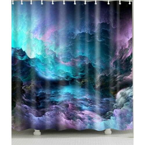 Waterproof Colorful-Cloud-in-Sky Shower Curtain for Home and Bathroom