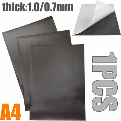 1pc A4 Non-Adhesive & Self Adhesive Magnetic Sheets Flexible Soft Magnet