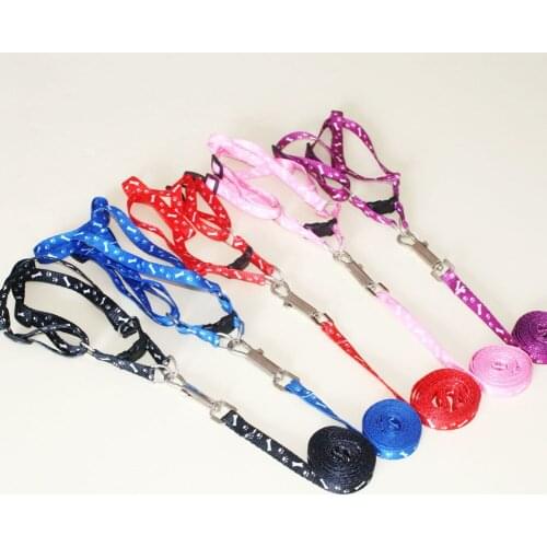 1PC Adjustable Pet Cat Doggie Puppy Colorful Nylon Leashes Lead Harness Belt Rope Dog Safely Leash Pet Products