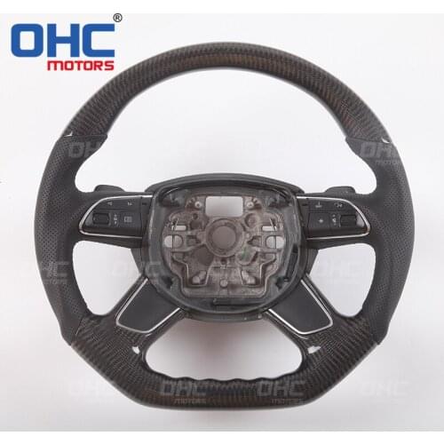 100% Real Carbon Fiber Steering Wheel for Au-di A6 Q3 Q5 Q7