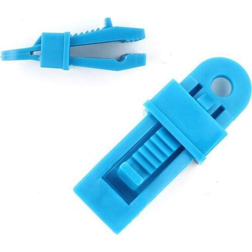 60% Hot Sale Outdoor Tent Awning Clip Windproof Solid Color Clamp PP Fixed Buckle Camping Accessories Outdoor Tools