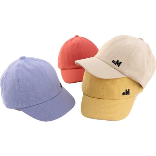 Baby Boys Girls Baseball Cap Cute Plaid Letter Baby Baseball Cap Summer Autumn Children Kids Cotton Sun Hats