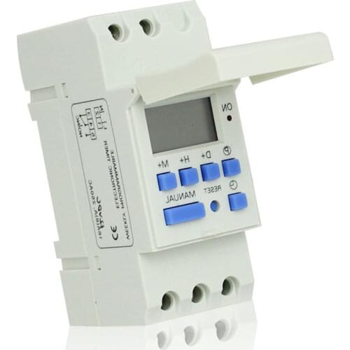 CE Approved 220VAC DIN RAIL DIGITAL PROGRAMMABLE TIMER SWITCH Microcomputer Electronic Weekly Relays Control Timer Controller