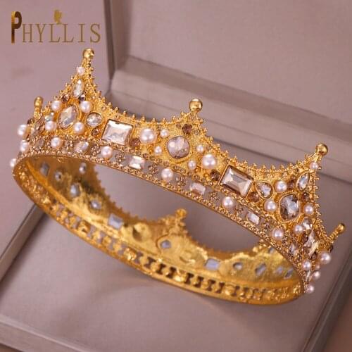 A96 Luxury Diadem Wedding Hair Jewerly Retro Bride Tiaras Princess Crowns Bridal Headdress Rhinestone Headwear Hair Accessories