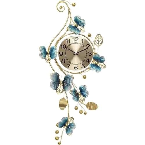 Home Fashion Creative Clock Living Room Light Luxury Elegant Art Wall Clock Dining Room Clock Personality Pocket Watch