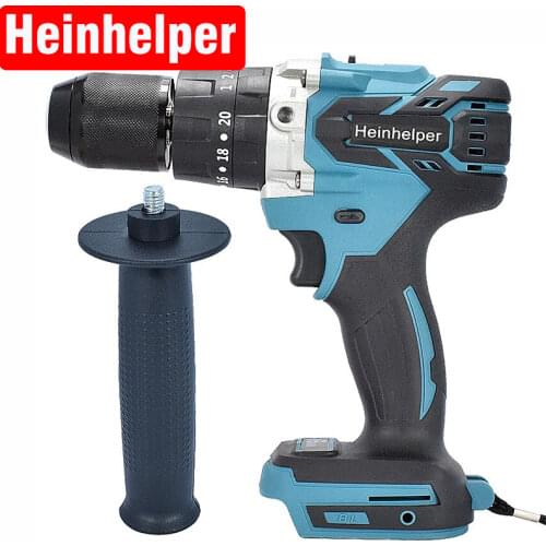 Brushless Electric Hammer Drill Cordless Screwdriver Li-ion Battery Screwdriver Drill 20+3 Torque For 18V Makita Lithium Battery