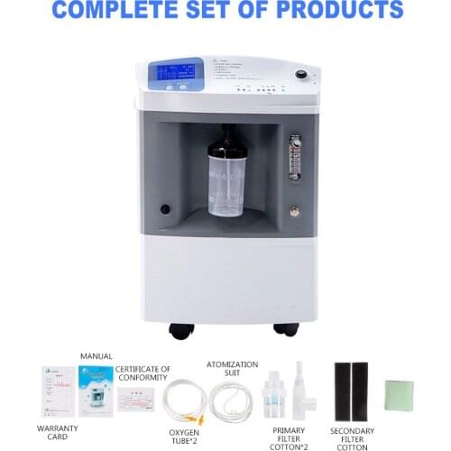 5L oxygen generator Elderly/pregnant women Home oxygen inhaler with atomization Oxygen machine 93%±3
