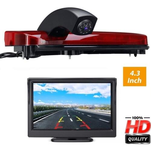 HD 720P Misayaee 3rd Brake Light Camera + 4.3'' monitor for FORD Transit Connect Transporter 2014–2017 (Two doors) Rear Camera