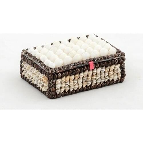 Indian Hand Work Of Tamithalat Design Product Sea Shell Jewelry Box