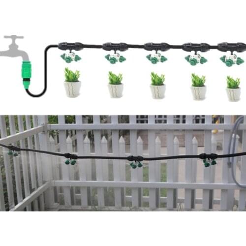 5-20m DIY Drip Irrigation Kit Automatic Water System Self Watering Misting Sprinkler Kit for Garden Greenhouse
