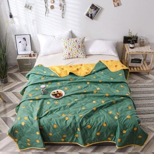 Summer Bedspread Queen Size Geometric Printed Double Quilts and Duvets for Adults Thin Air-conditioned Comforter colcha For Bed