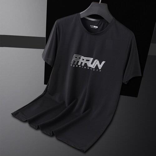 Mens Quick Dry Running Shirt Summer Fitness Sport Gym T-Shirt Outdoor Running T-Shirts Training Short Sleeve T-Shirt for Men
