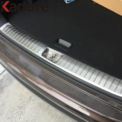 For Kia Sportage 2017 2018 Stainless Steel Rear Trunk Bumper Cover Trim Tailgate Sill Scuff Plate Protector Guard Car Styling