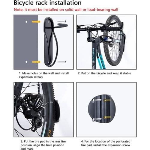 Newly Outdoor Bike Bracet Stand Bicycle Floor Parking Rack Stand Wheel Wall Fix Fasner Clamp BN99