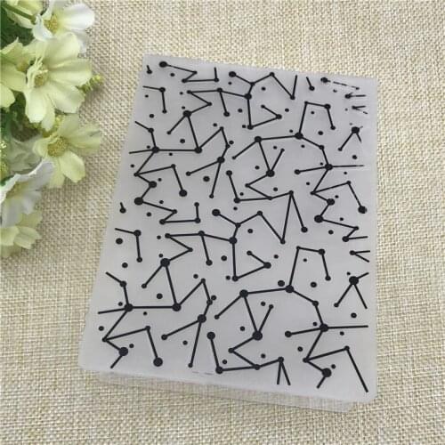 Star constellation DIY Plastic Embossing Folder For Scrapbook DIY Album Card Tool Plastic Template
