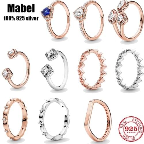 FIT Original pando ring Authentic Real 100% 925 sterling silver couples ring for woman high quality Fashion luxury jewelry