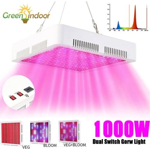 Full Specrtum Grow Light 1000W Phytolamp 2835 Leds Chips Lamp For Plants Veg And Bloom IR UV Leds For Indoor Growing Flowering