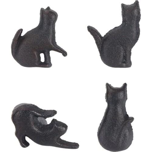 Drawer Handle Durable Simple Cat Shape Iron Drawer Pulls Knob for Cabinet Wardrobe Cupboard