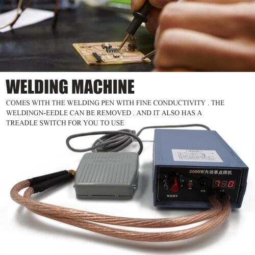 5000W Handheld Spot-welding Machine DIY Battery Welding Machine Current Adjustable Utility Automatic Welding Machine