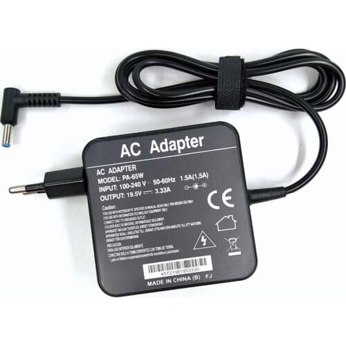 EU PLUG WITH Laptop Power Charger For HP Pavilion 19.5V 3.33A 4.5x3.0mm with pin 65W Replacement AC Adapter 15-F009WM 15-F023WM