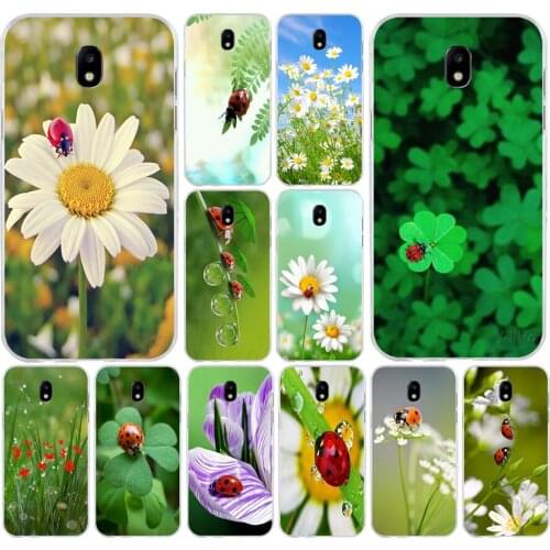 23AS leaf ladybug daisy Soft Silicone Tpu Cover phone Case for Samsung Galaxy J2 J3 J4 J5 J6 J7 Prime 2016 2017 Plus 2018