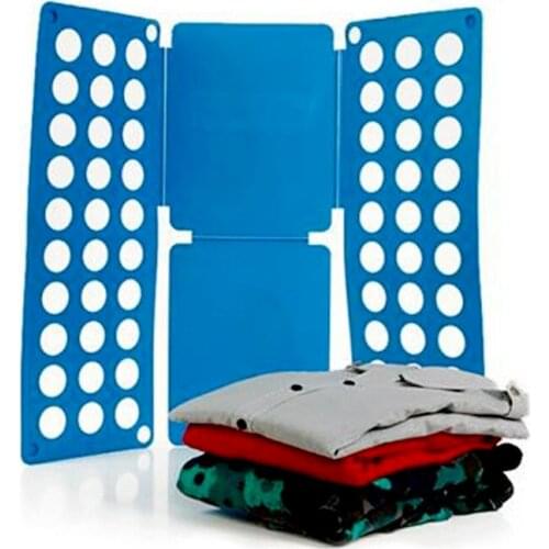 Blue Clothes Quick Folding Board Practical Detachable Child Adult Magic Lazy T Shirt Folder Save Time Clothing Pegs Organizer