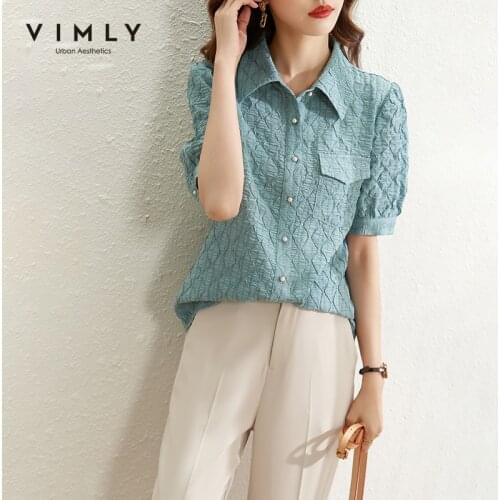 Vimly Women's Blue Shirts