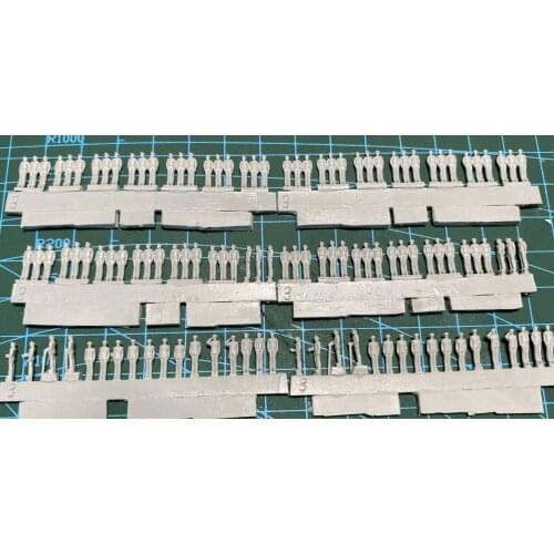 Military model accessory resin figures 1/200 World War II marines stading pose