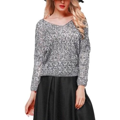 Sexy Hollow Sweater Women Spring And Autumn Pullovers Thin Loose V-neck Women Sweater Casual Long Sleeves Sweater Pull Femme