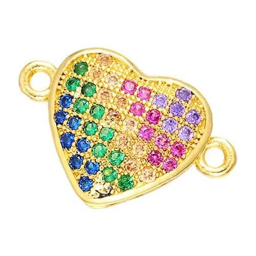 ZHUKOU 11x17mm Fashion candy crystal connector for bracelet necklace earrings handmade jewelry accessories model: VS372