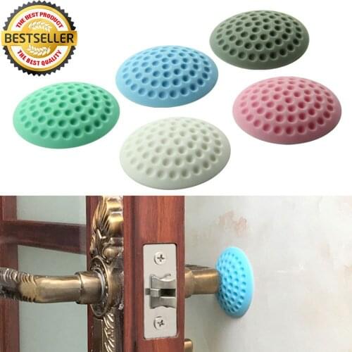 1pcs 50x12mm Silicone Door Stop Creative Wall Protector Door Handle Guard Stopper