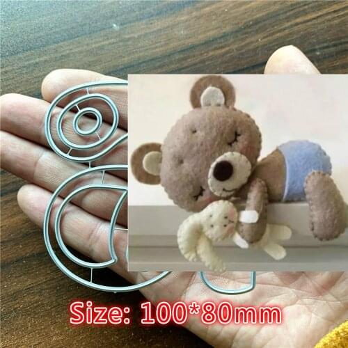 1PC Rabbit Bear Cutting Die Stencil Template for DIY Embossing Paper Photo Album Gift Cards Making Scrapbooking