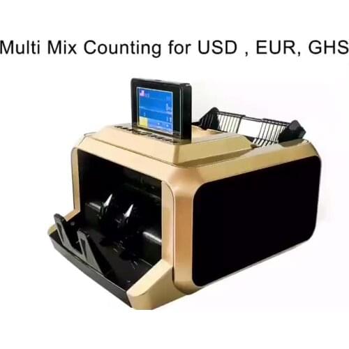 2 pocket portable mini mixed denomination banknote cash gold money counter machine bill mix value multi currency money counter