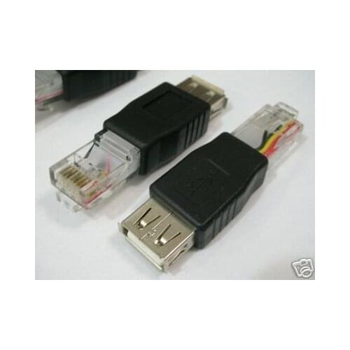 USB Female to Ethernet RJ45 Cat5 WLAN Router Wireless WiFi Network Adapter 2PCS