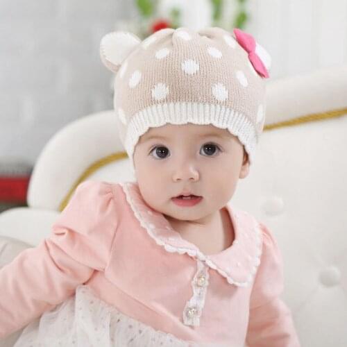Winter Spring Baby Girl Hat Children Girl Kids Beanie Winter Ear Caps For Girls Ripple Girls Hats Hign Quality K0211